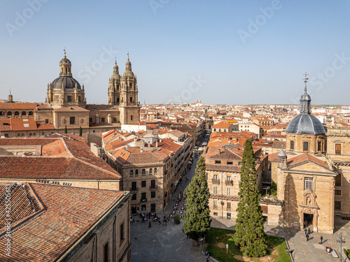 Aerial view of the city of Salamanca, Castilla y Leon, Spain