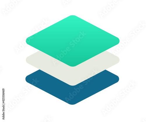 layer design arrange single isolated icon with gradient style