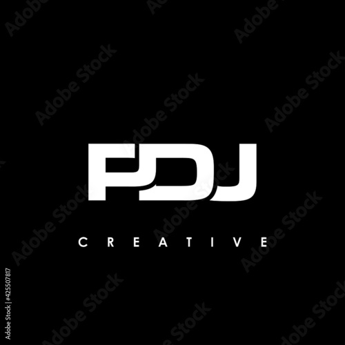 PDJ Letter Initial Logo Design Template Vector Illustration photo