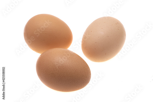 chicken eggs isolated
