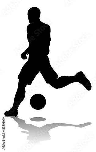Soccer Football Player Silhouette