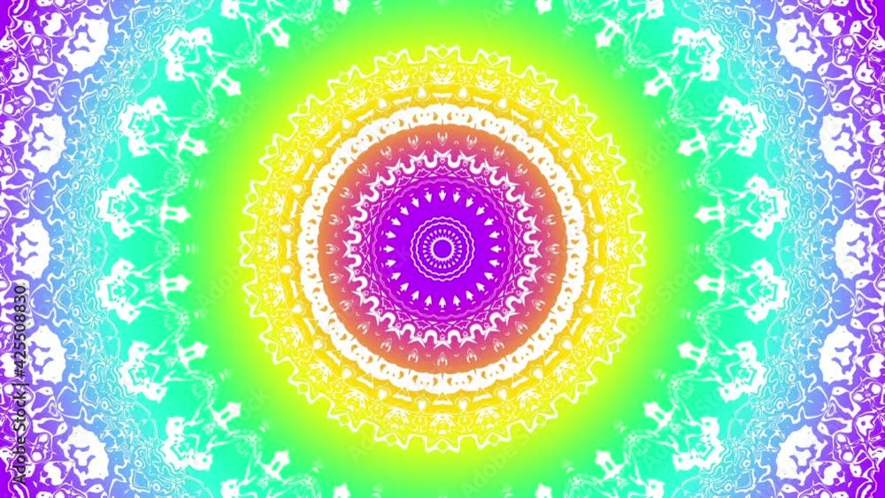 Abstract mandala loop background Abstract mandala loop background