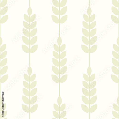 Seamless classic wallpaper from leaves in vector 