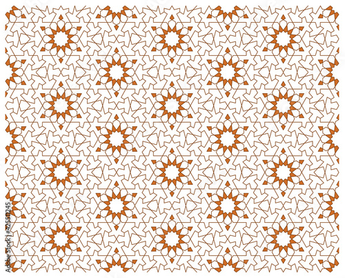 traditional turkish geometric seamless pattern