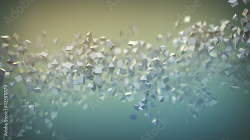 Stream of floating pyramids...