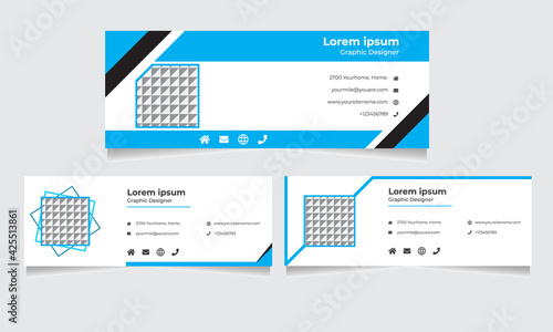 Professional Email Signature flat multipurpose business email signatures.