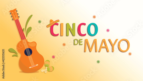 Cinco de mayo banner and background design