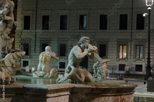 fountain in piazza navona.Rome