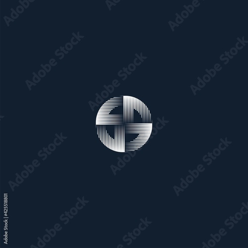 windmill design logo. modern and creative design
