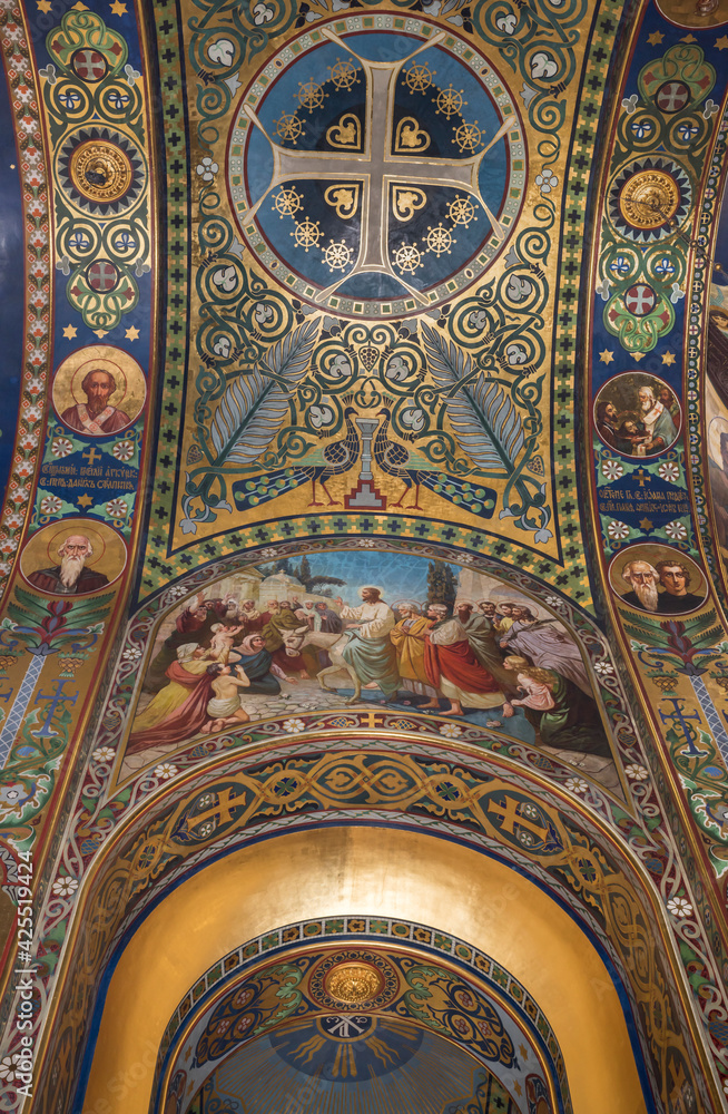  The interior of the Holy- Ascension Cathedral