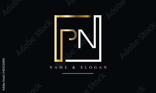 PN, NP, P, N abstract letters logo monogram