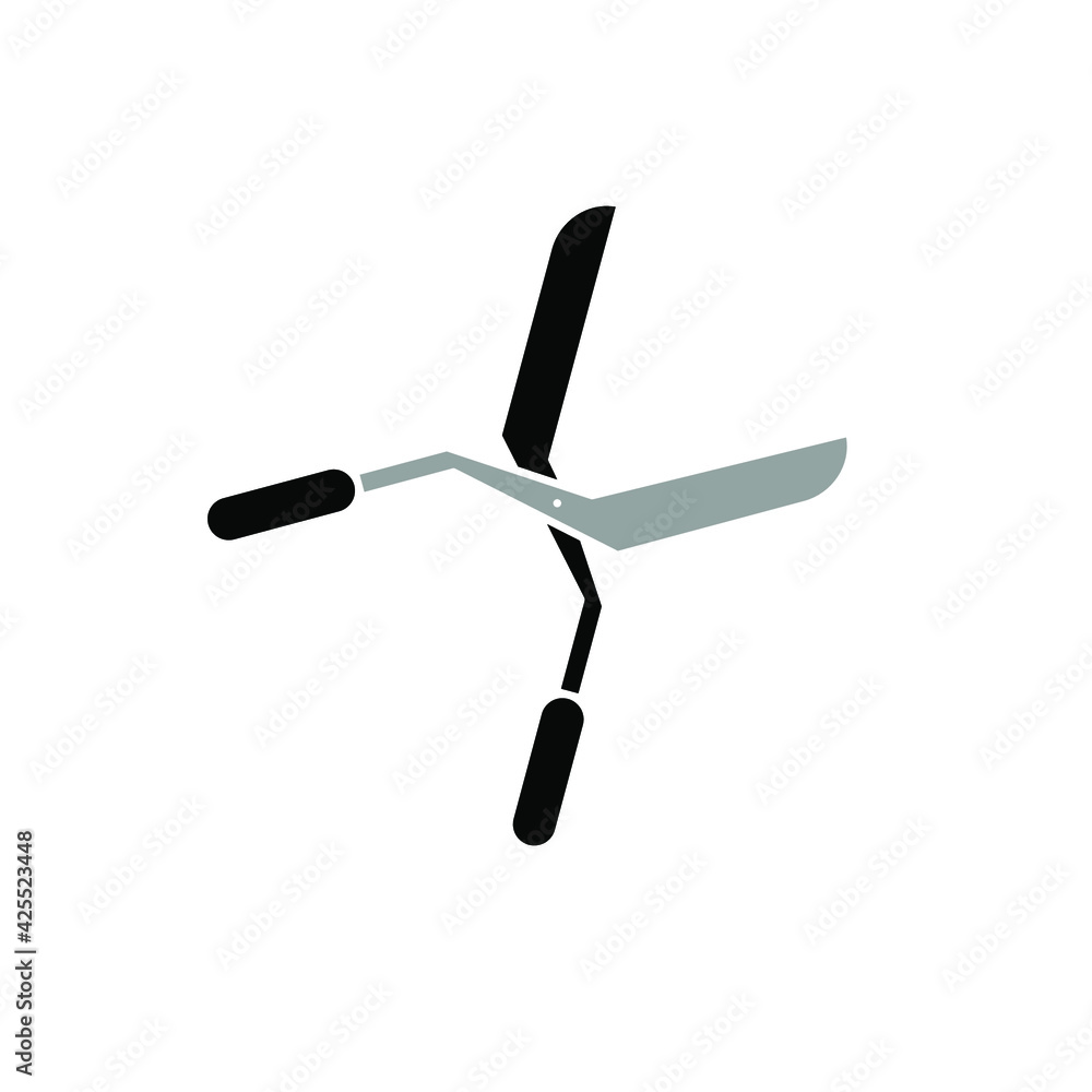 Grass cutter icon template Grass cutter icon template