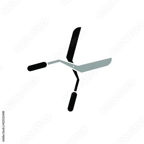 Grass cutter icon template