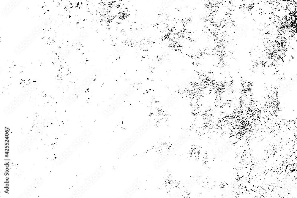Vector grunge scratched texture. Distressed effect. Black and white background.