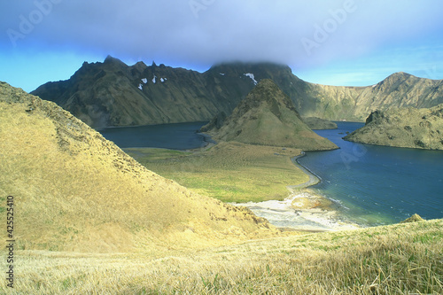 Canvas Print Yankicha Island, Kuril Islands, Sea of Okhotsk, Russian far East, Russia