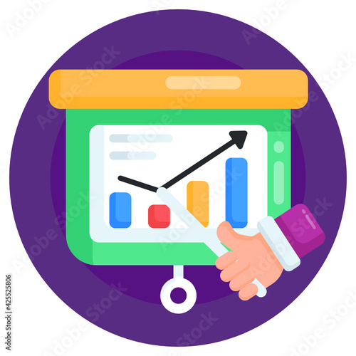 
Download this premium flat icon of business lecture  

