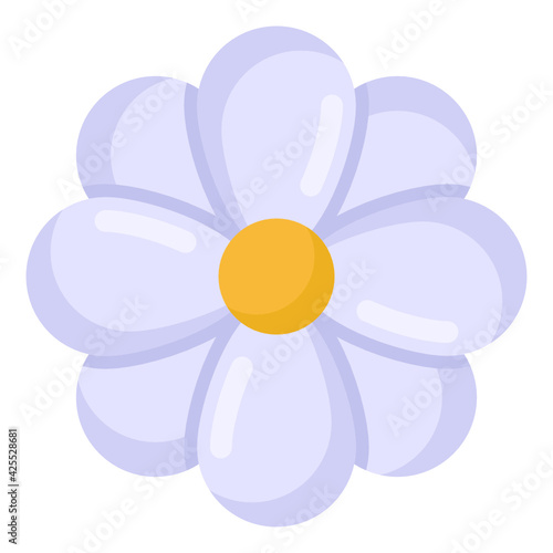 
An icon design of spa flower, daisy flower vector 


