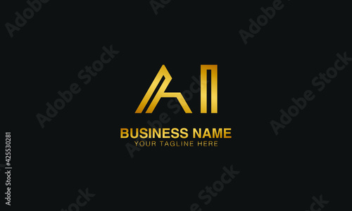 initial logo | AI A I initial based abstract modern minimal creative logo, vector template image. luxury logotype logo, real estate homie logo. typography logo.font logo, lettering logo