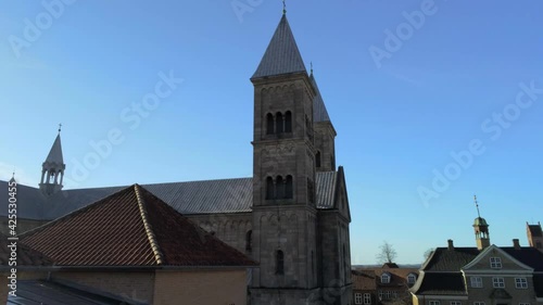 Viborg Domkirke drone billeder - Drone footage of Viborg Cathedral photo