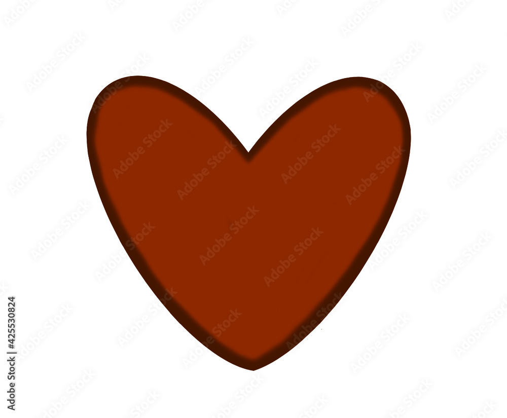 Heart chocolate design illustration Heart chocolate design illustration