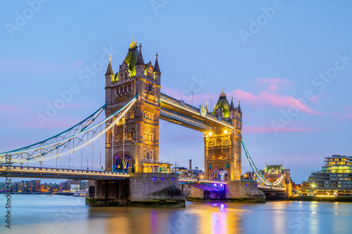 London city skyline with Tower Bridge  cityscape in UK