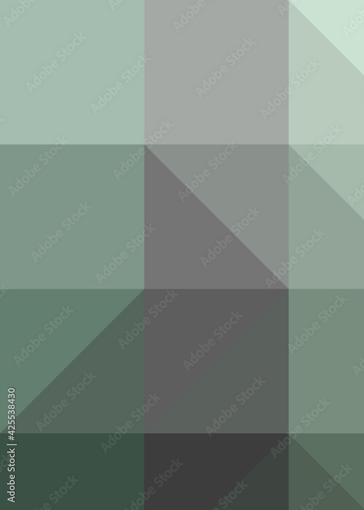 Obraz premium Abstract color Low-Polygones Generative Art background illustration