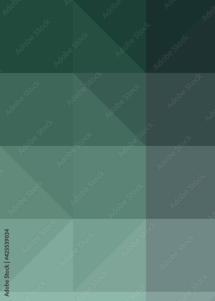 Fototapeta premium Abstract color Low-Polygones Generative Art background illustration