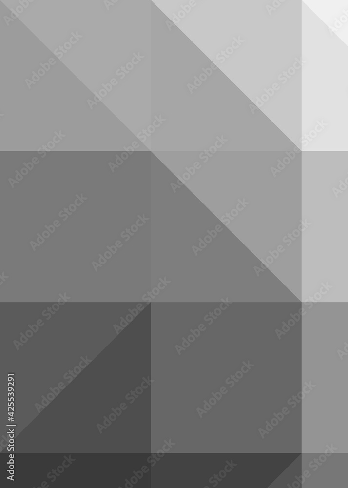 Fototapeta premium Abstract color Low-Polygones Generative Art background illustration