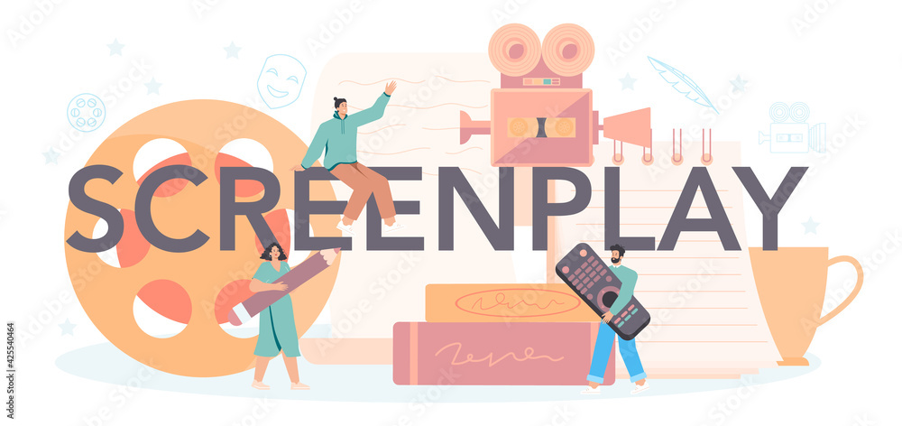 Foto Screenplay typographic header