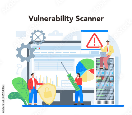 System administrator online service or platform. Technical work with server