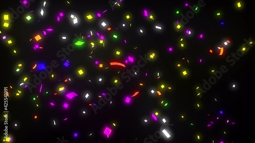 紙吹雪のエフェクト　アルファチャンネル付き