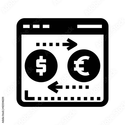 Icon Transaction With Style Glyph
