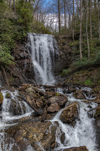 waterfall in the mountains