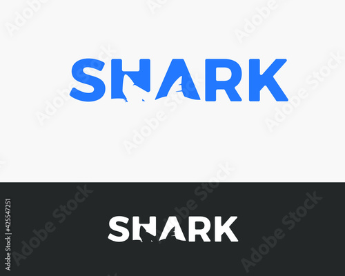 Logotypes shark fin