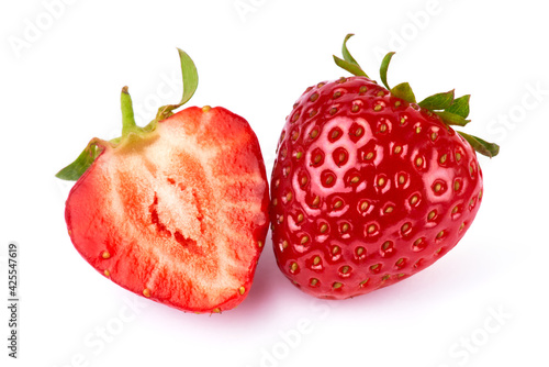 Studio shot of Fresh strawberry isolated on white background