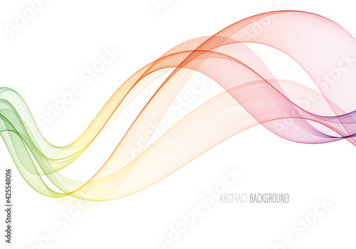 Abstract smoky waves background. Template design brochure