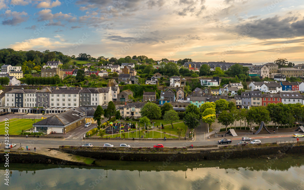 Kinsale Cork Ireland aerial amazing scenery view Irish landmark traditional town 