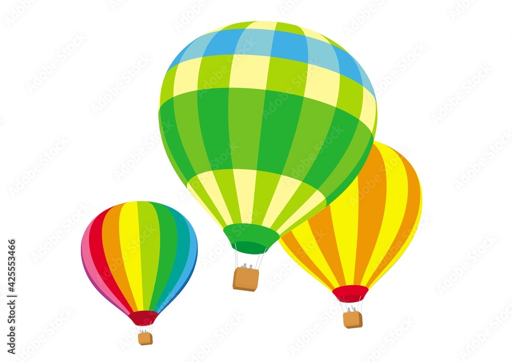 Obraz premium カラフルな気球