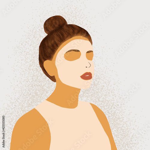 girl relax on weekend