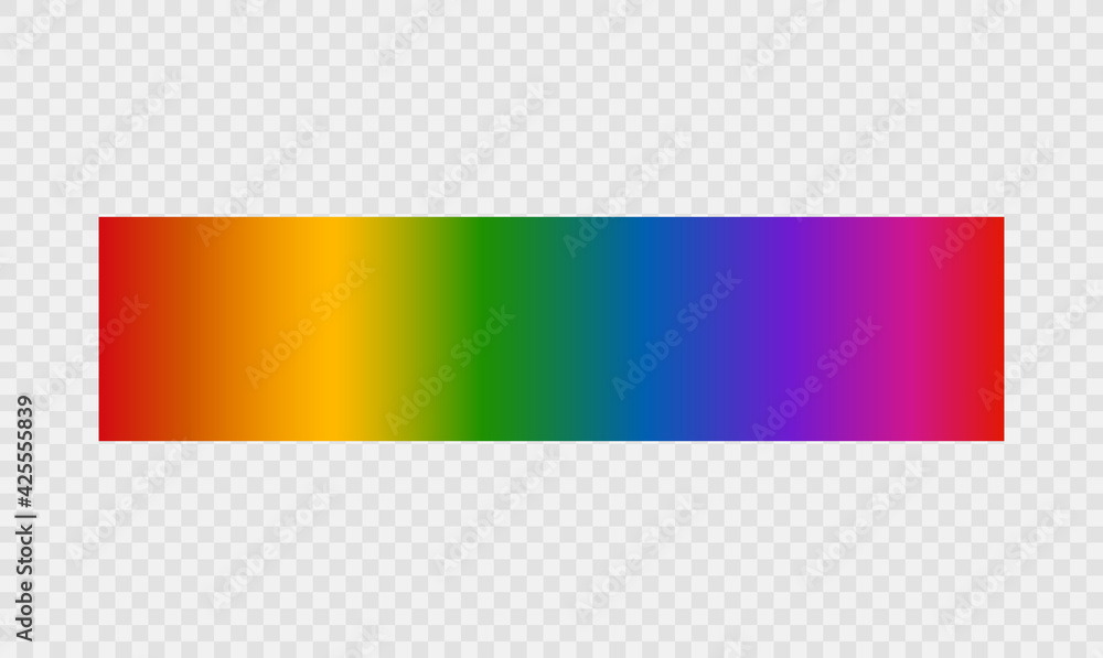Light spectrum color electromagnetic wavelength radiation prism line, visible spectrum. Vector illustration.