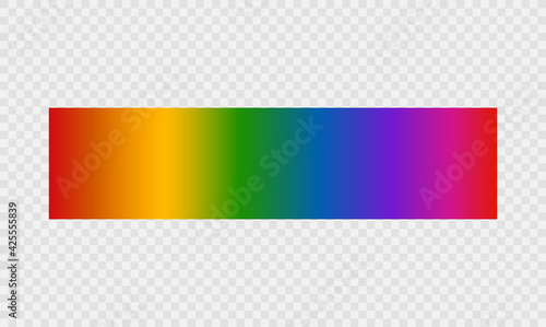 Light spectrum color electromagnetic wavelength radiation prism line, visible spectrum. Vector illustration.