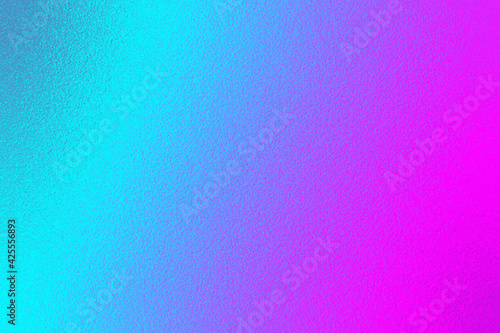 Blue purple ombre background. Colorful gradient. Bright color texture. Neon colors. Metallic abstract surface. Multicolored сolored metal effect foil. Multicolor backdrop design for prints. Vector