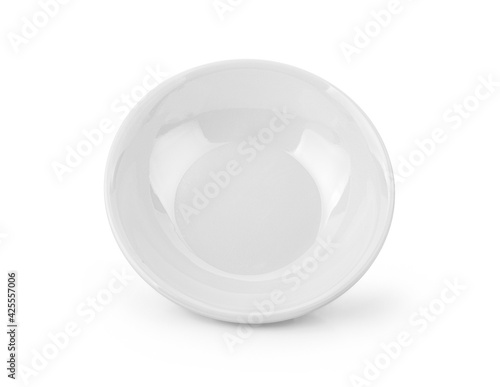 white ceramics bowl isolated on white background.