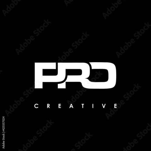 PRO Letter Initial Logo Design Template Vector Illustration