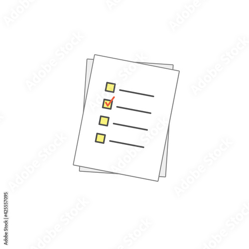 Check form list on papper v...
