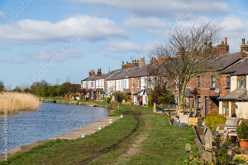 Houses off the Leeds Liverpool canal photo