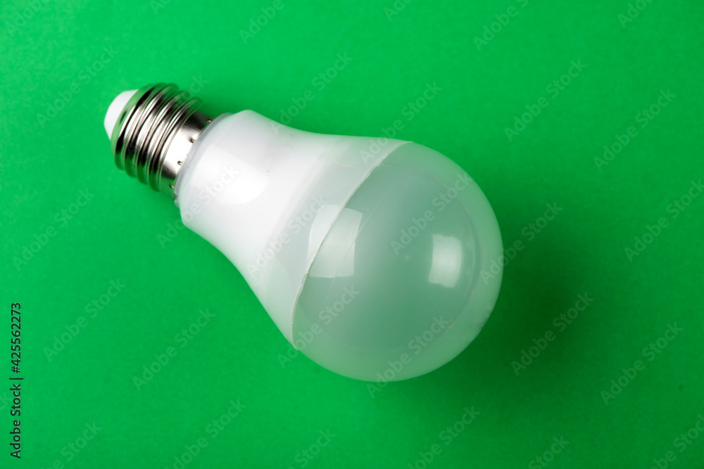 LED lamp with incandescent bulbs on the background. photography led lamp LED lamp with incandescent bulbs on the background. photography led lamp
