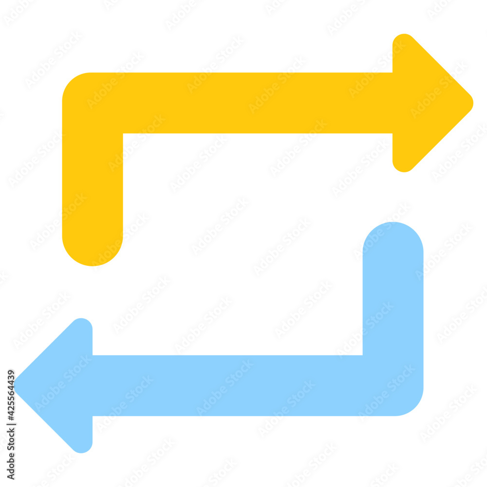 A premium download vector of opposite direction arrows A premium download vector of opposite direction arrows