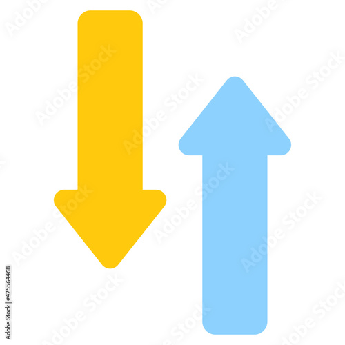 A premium download vector of opposite arrows