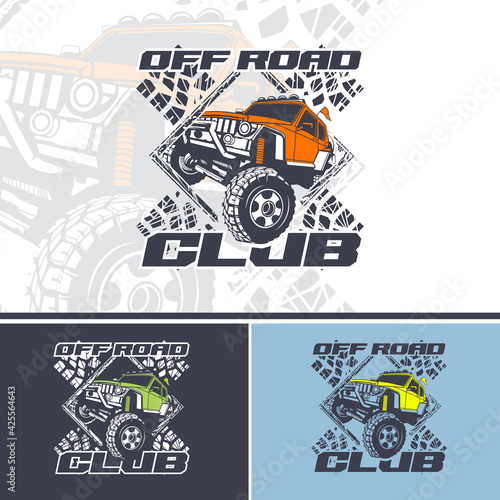 Off Road Club logo offers in three variations. For use on T-shirts and vinyl.